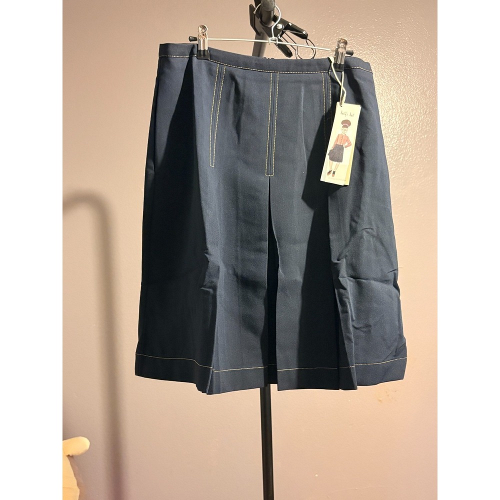 Alice's Pig Blue Pleated Skirt, Blue Lining, Zip Closure, Sz 8‎
